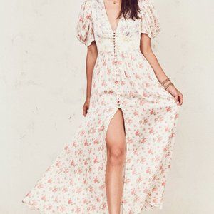 LOVESHACKFANCY Stacy silk dress
